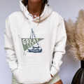 Great Lakes Sailboat Hoodie | Vintage Coastal Graphic Pullover | Premium Heavyweight Fleece Hoodie