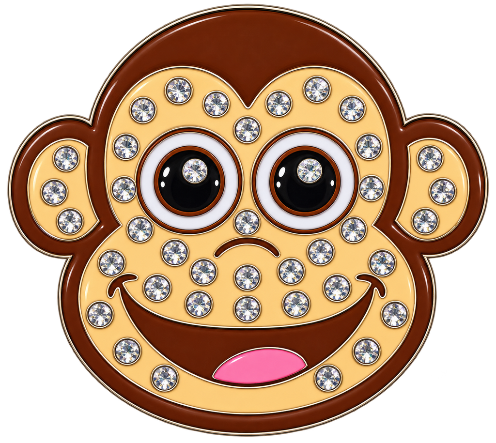Monkey Crystal Ball Marker & Hat Clip by ReadyGOLF