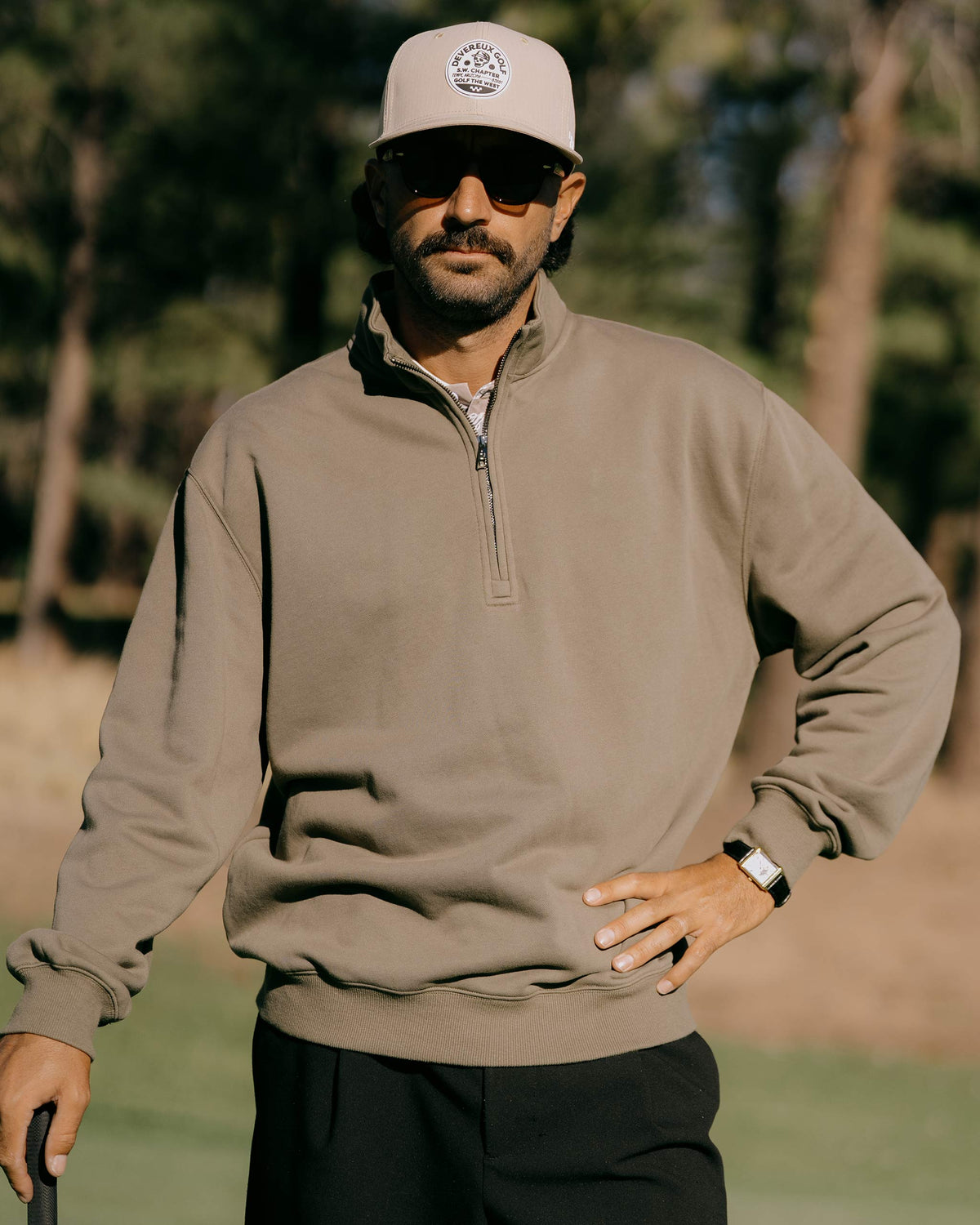 Essential Quarter Zip - Olive
