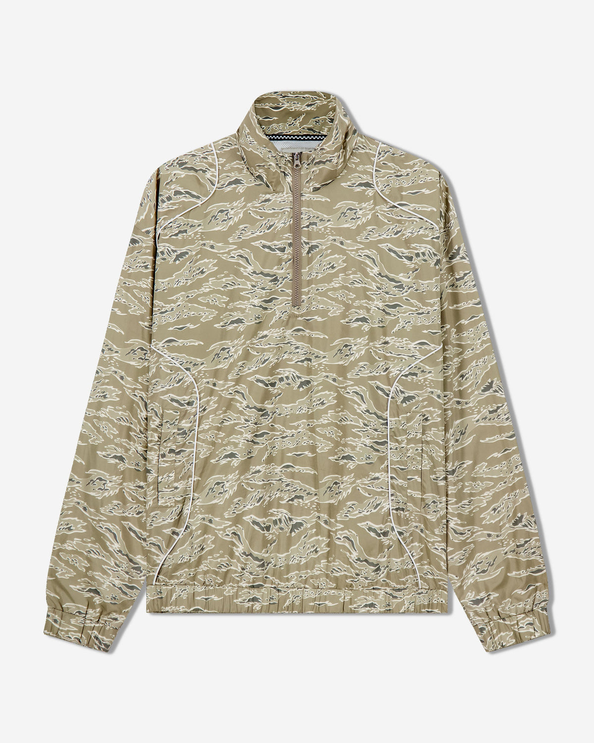 Pullover Piped QTR ZIP - Tiger Camo
