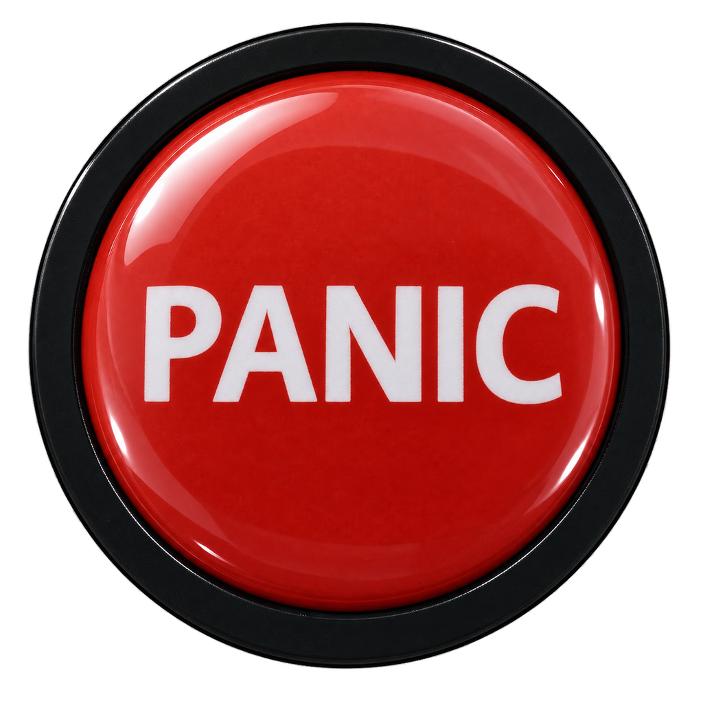 Panic Button Ball Marker &amp; Hat Clip by ReadyGOLF