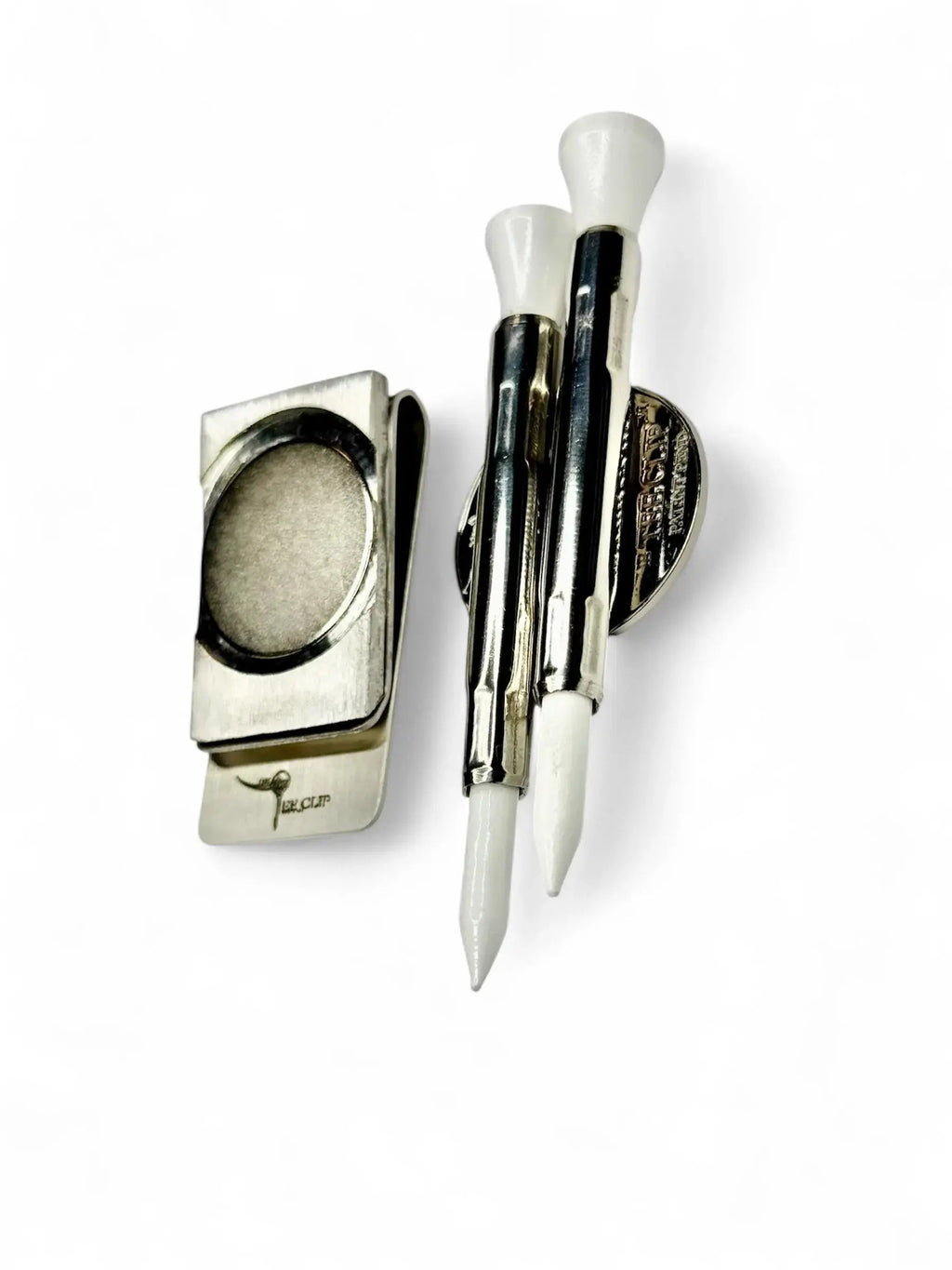 The Tee Clip® Hip Clip™: USA Made Magnetic Golf Multi Tool Tee Holder For Belt or Waistband