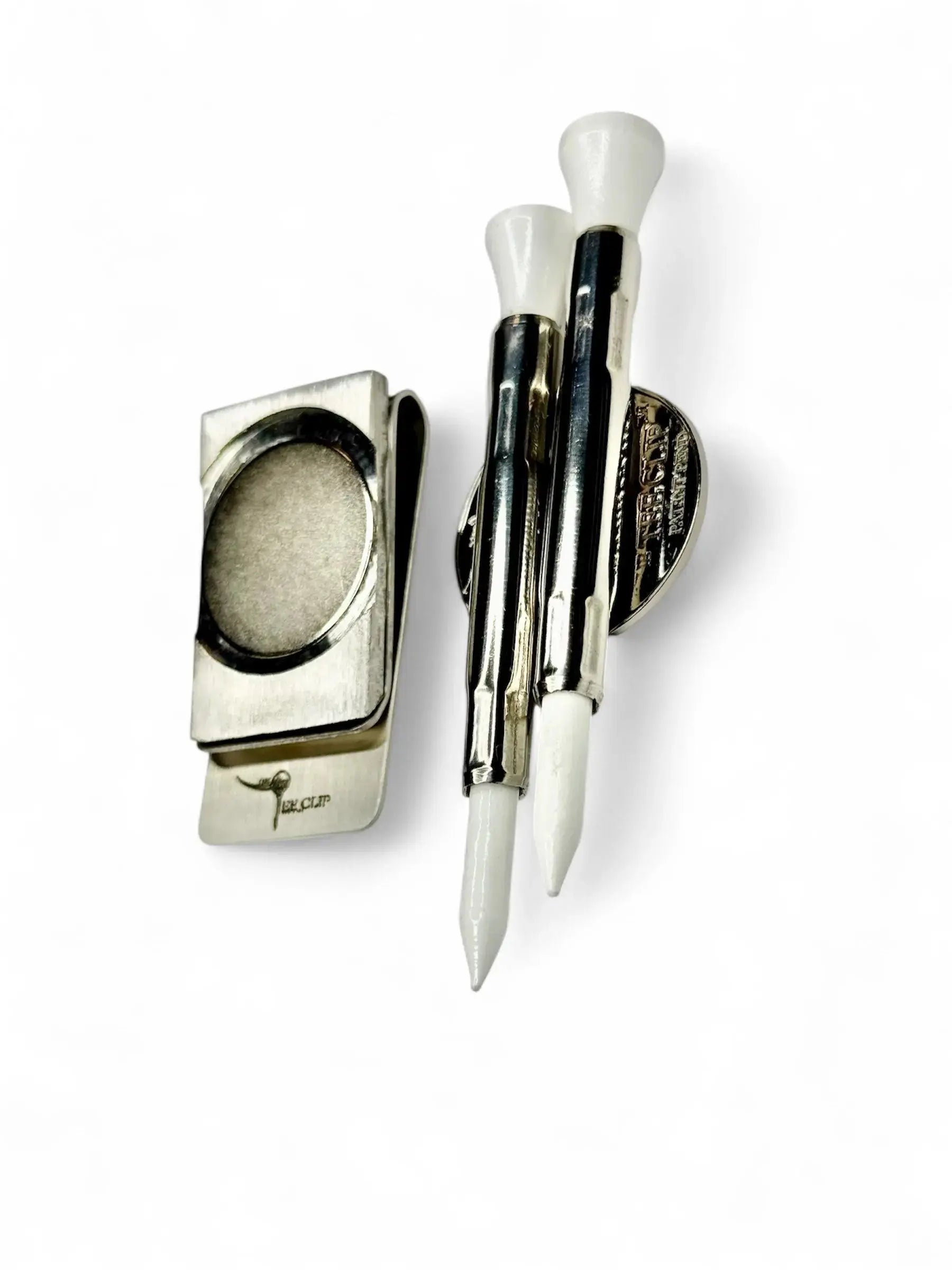 The Tee Clip® Hip Clip™: USA Made Magnetic Golf Multi Tool Tee Holder For Belt or Waistband