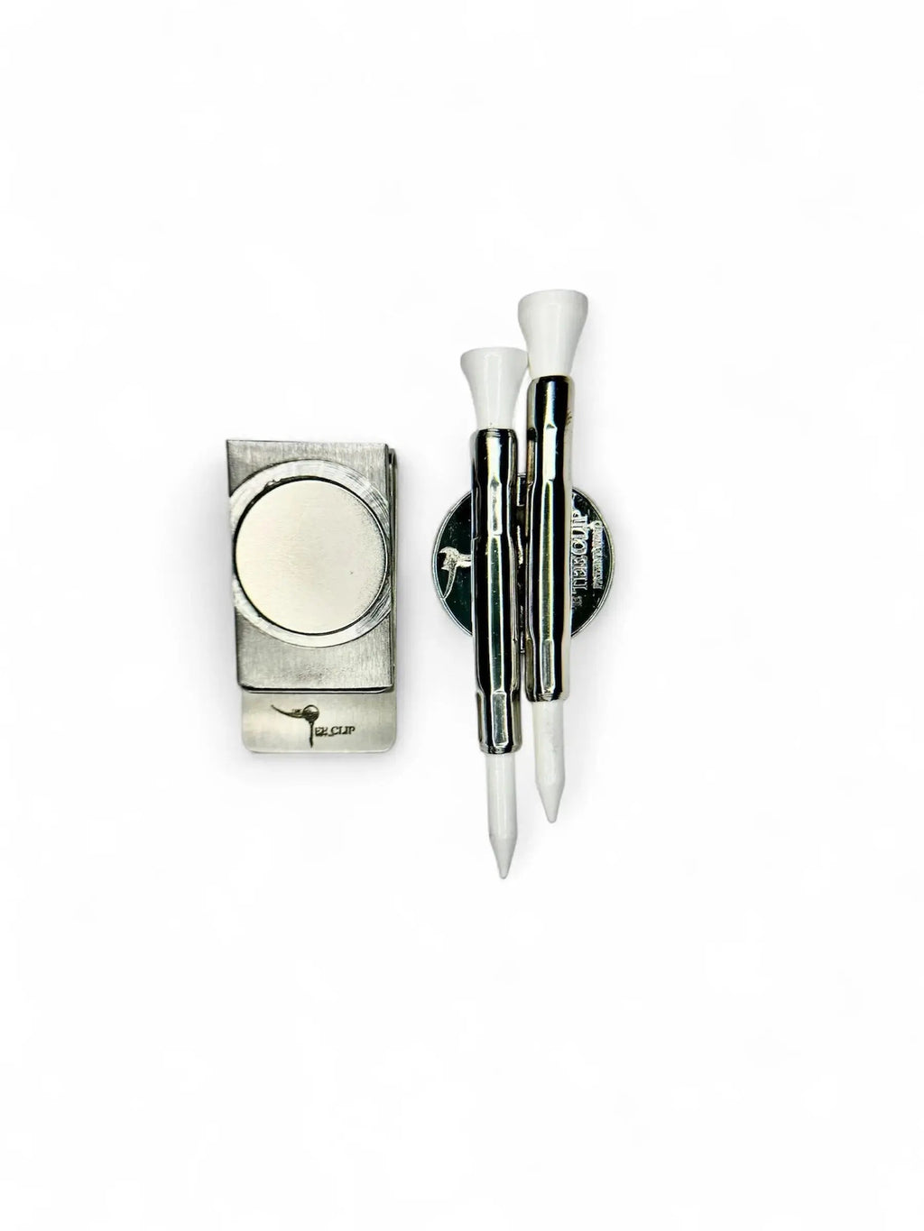 The Tee Clip® Hip Clip™: USA Made Magnetic Golf Multi Tool Tee Holder For Belt or Waistband