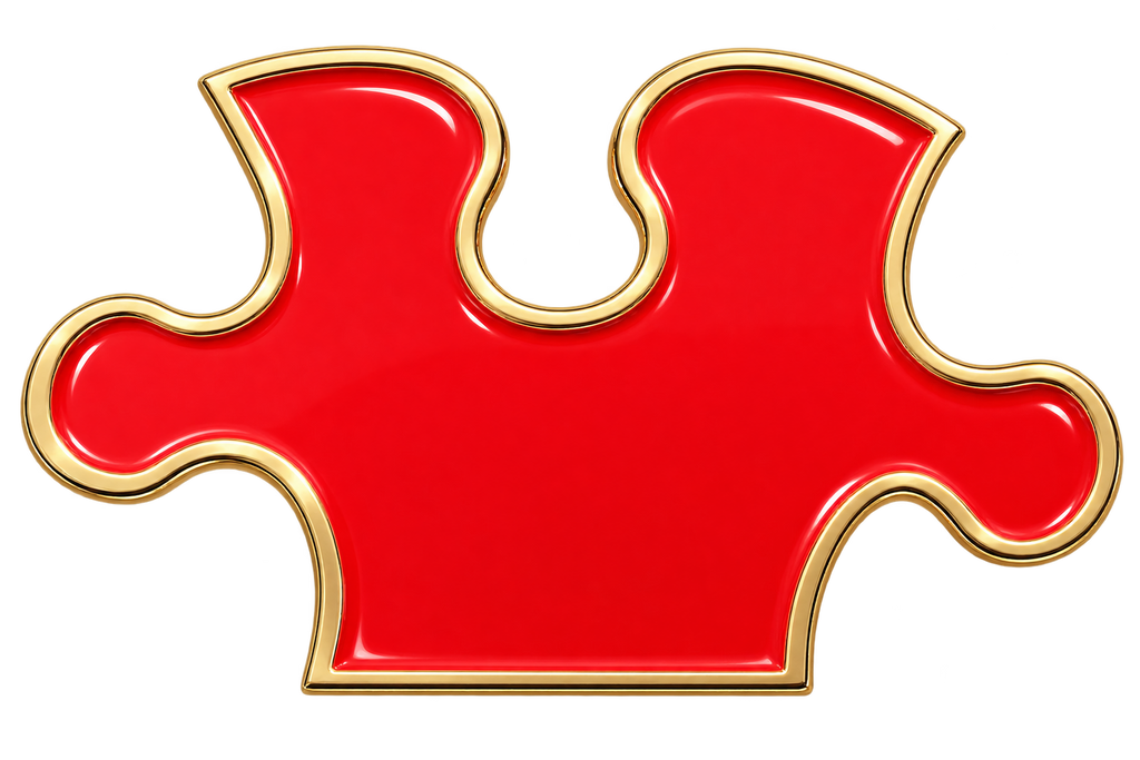 Puzzle Piece Ball Marker & Hat Clip by ReadyGOLF