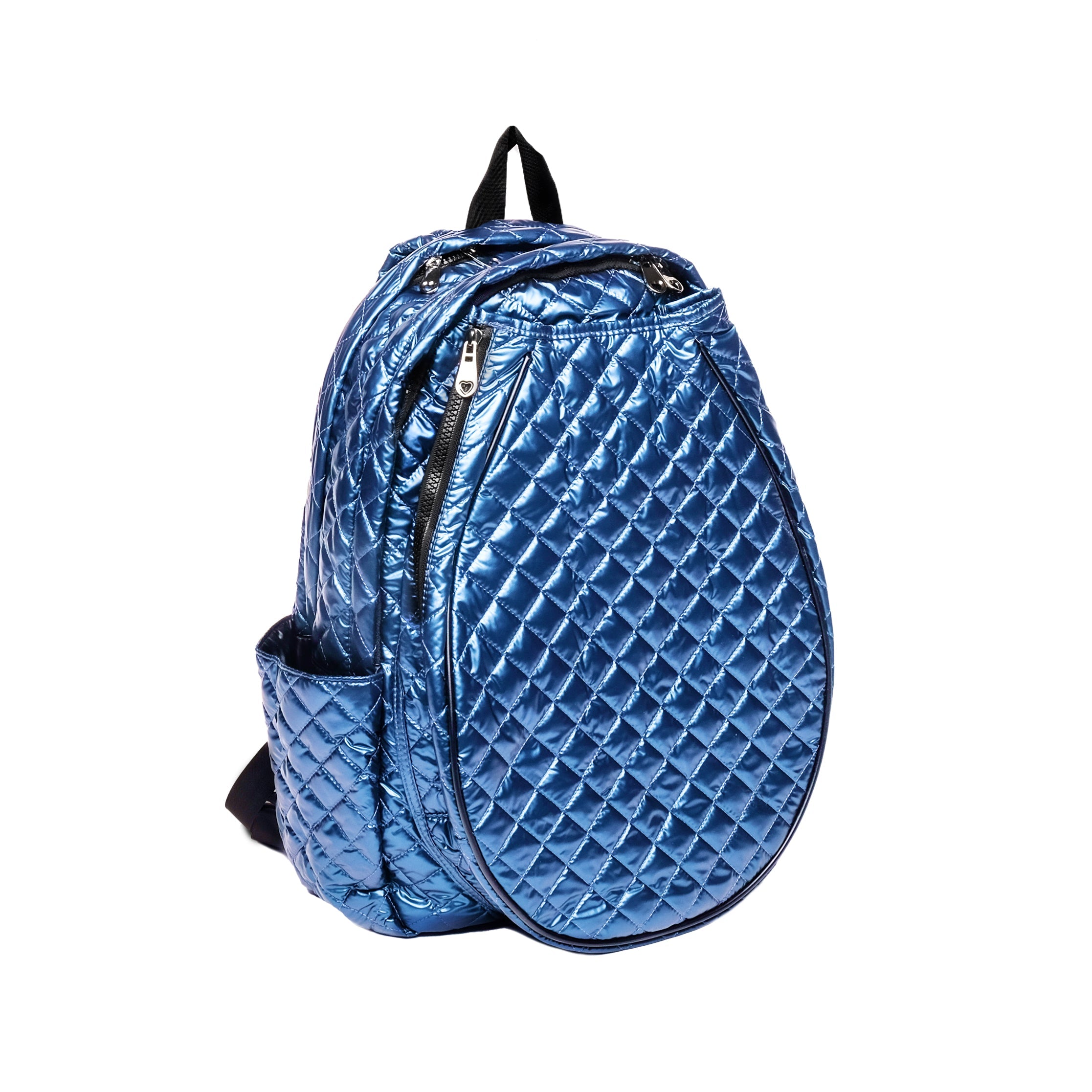 Navy Quilted Tennis Racquet Backpack