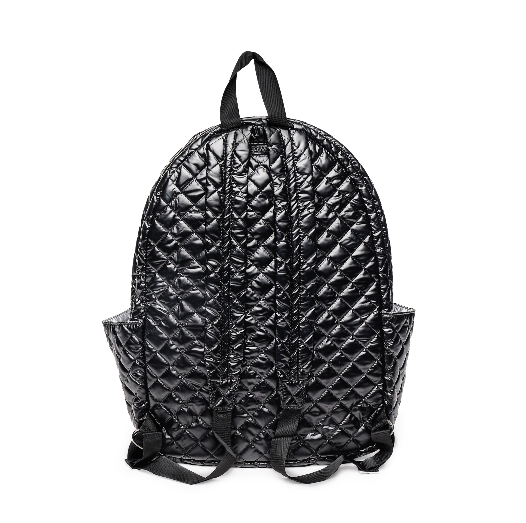 Black Quilted Tennis Racquet Backpack