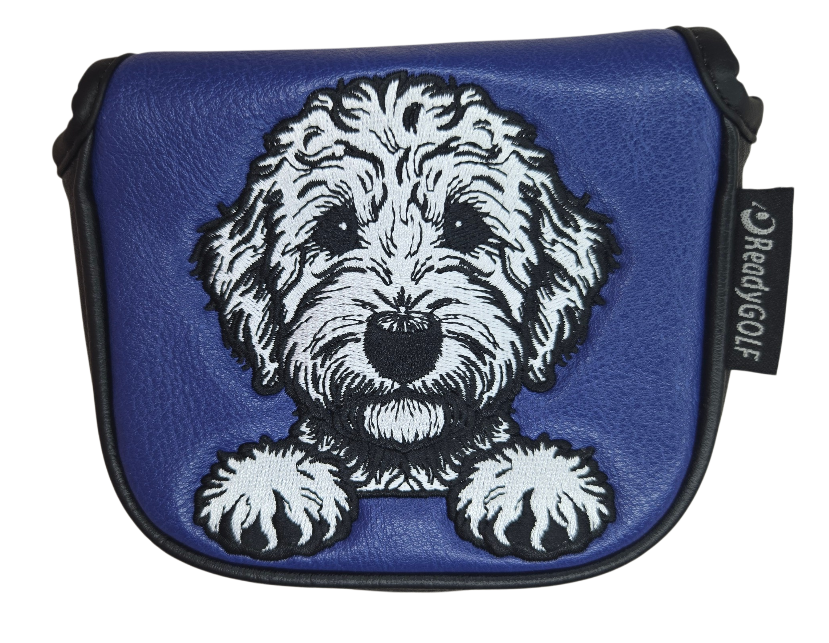 L.A.B. MEZZ OZ Embroidered Center Shaft Putter Cover by ReadyGOLF - Labradoodle