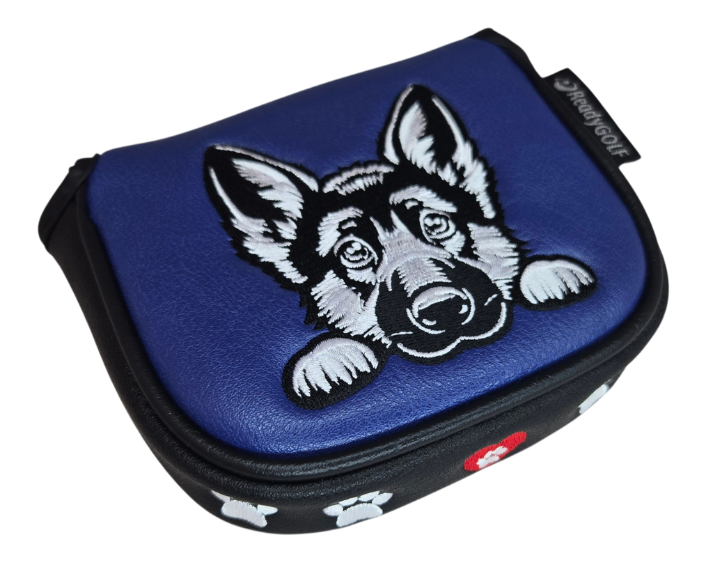 L.A.B. MEZZ OZ Embroidered Center Shaft Putter Cover by ReadyGOLF - German Shepard