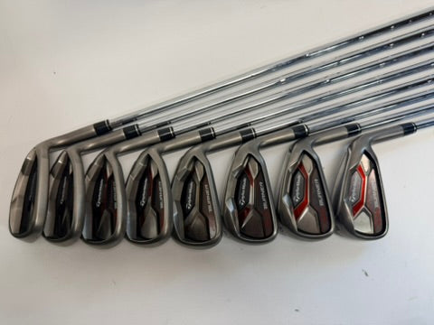 TaylorMade AeroBurner Irons 4-PW AW RH REAX 88 Steel Stiff