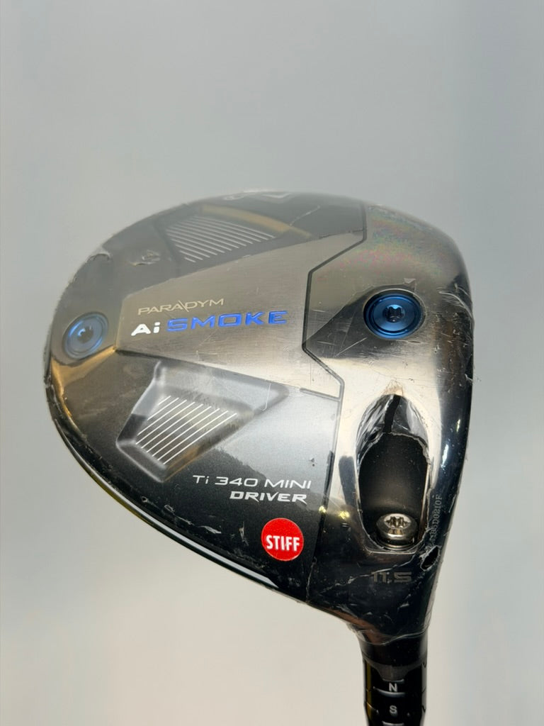 Callaway Paradym Ai Smoke Ti 340 Mini Driver 11.5° RH Denali Black 60 Stiff New
