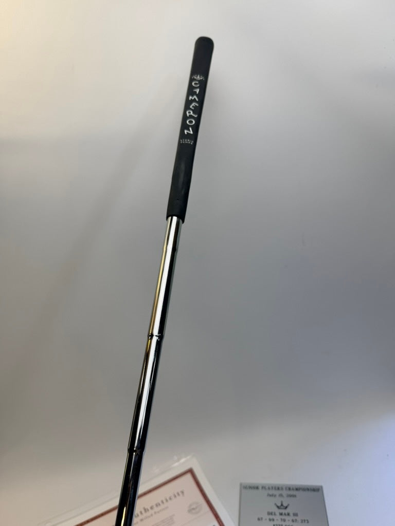 Scotty Cameron Gold Del Mar III 2001 Senior Players Victory Putter COA Plaque