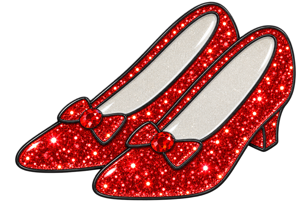 Ruby Slippers Glitter Ball Marker &  Hat Clip by ReadyGOLF