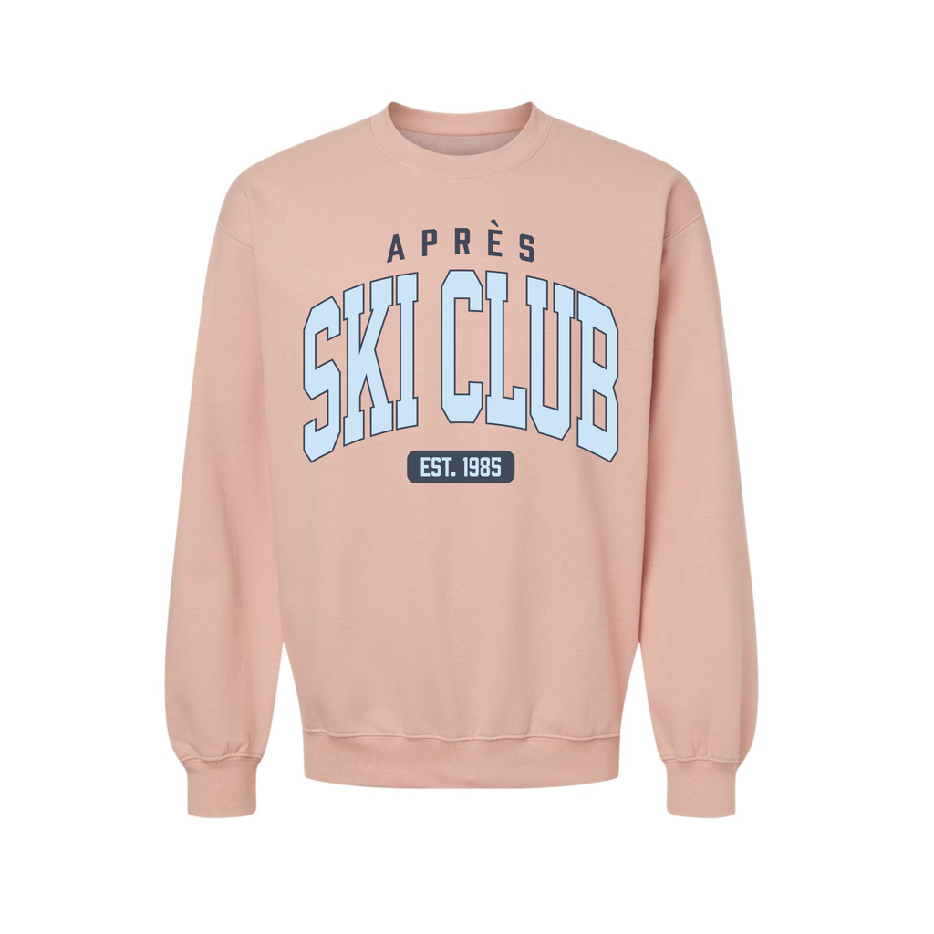 Après Ski Club Crewneck Sweatshirt | Cozy Winter Graphic Sweatshirt