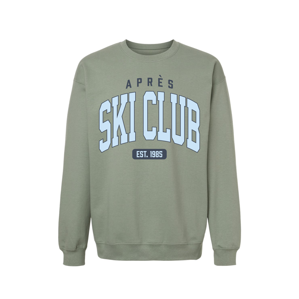 Après Ski Club Crewneck Sweatshirt | Cozy Winter Graphic Sweatshirt