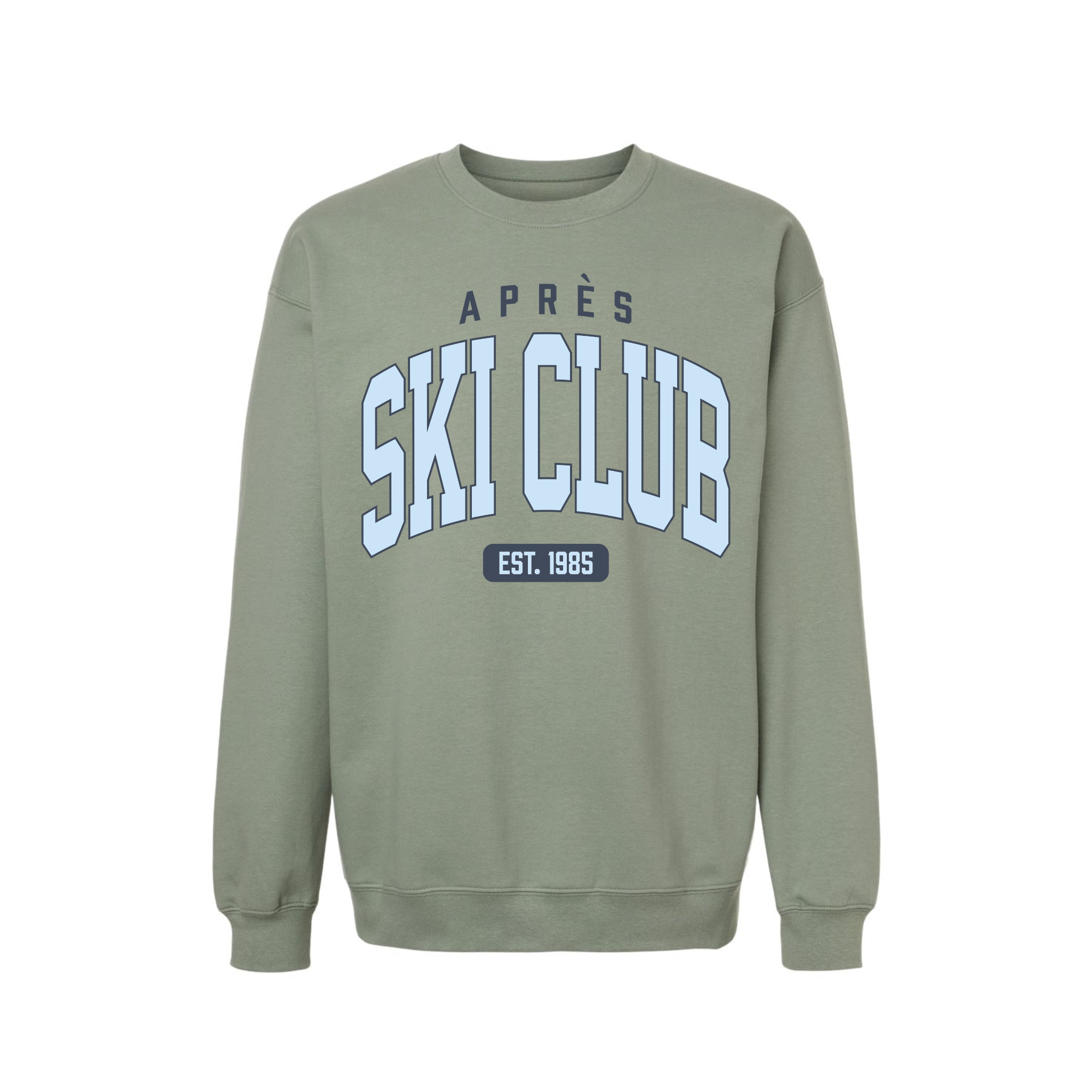 Après Ski Club Crewneck Sweatshirt | Cozy Winter Graphic Sweatshirt