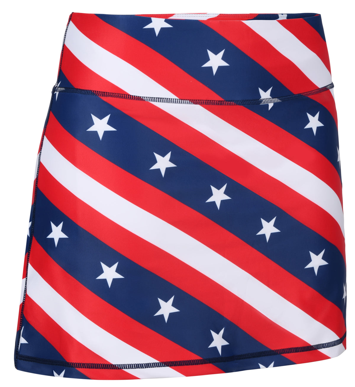 USA Stars & Bars Ladies Active SKORT by ReadyGOLF