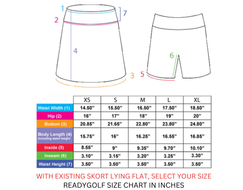 Rip Tide Ladies Active SKORT by ReadyGOLF