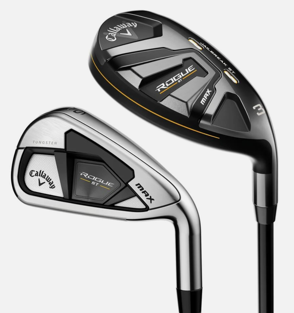 Callaway NEW Rogue ST Max Combo Set 4H, 5H, 6-PW, AW Graphite Regular Flex