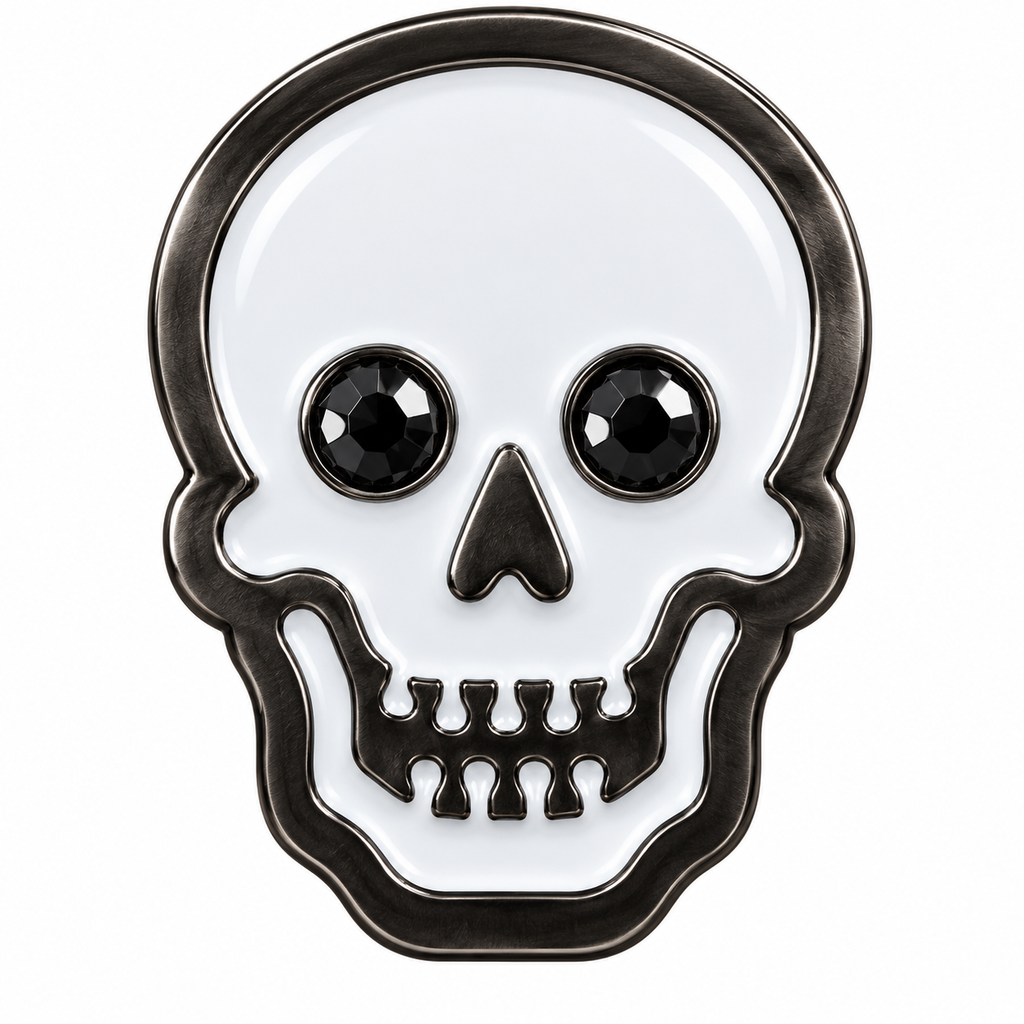 Skull Crystal Ball Marker & Hat Clip by ReadyGOLF