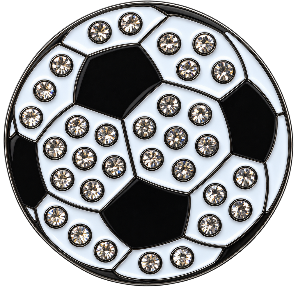 Soccer Ball Crystal Ball Marker & Hat Clip by ReadyGOLF