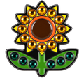 Sunflower Ball Marker & Hat Clip with Crystals by ReadyGOLF