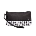 Black Tees Wristlet with Removeable Strap