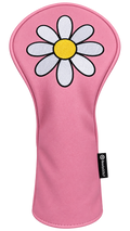 White Daisy Mini Driver Headcover by ReadyGolf (Pink)