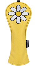 White Daisy Hybrid Headcover by ReadyGolf (Yellow)