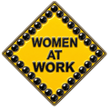 Caution Women At Work Crystal Ball Marker & Hat Clip by ReadyGOLF