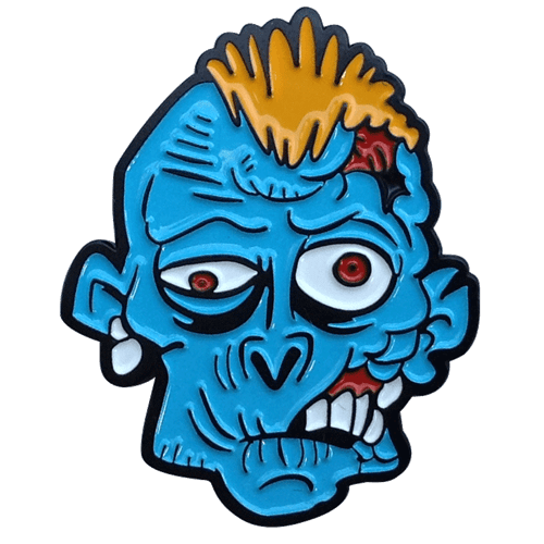 Zombie (Blue) Ball Marker & Hat Clip by ReadyGOLF