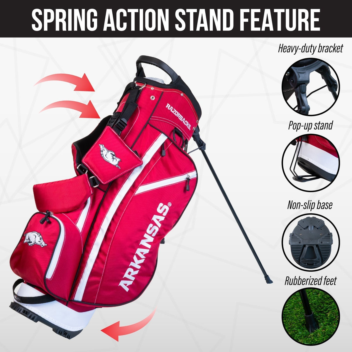 Arkansas Razorbacks Fairway Stand Bag