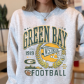 Green Bay Football Vintage Wisconsin Crewneck Sweatshirt – Classic Game Day Pullover