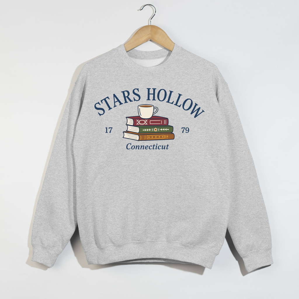 Stars Hollow Connecticut Book Lover Crewneck Sweatshirt