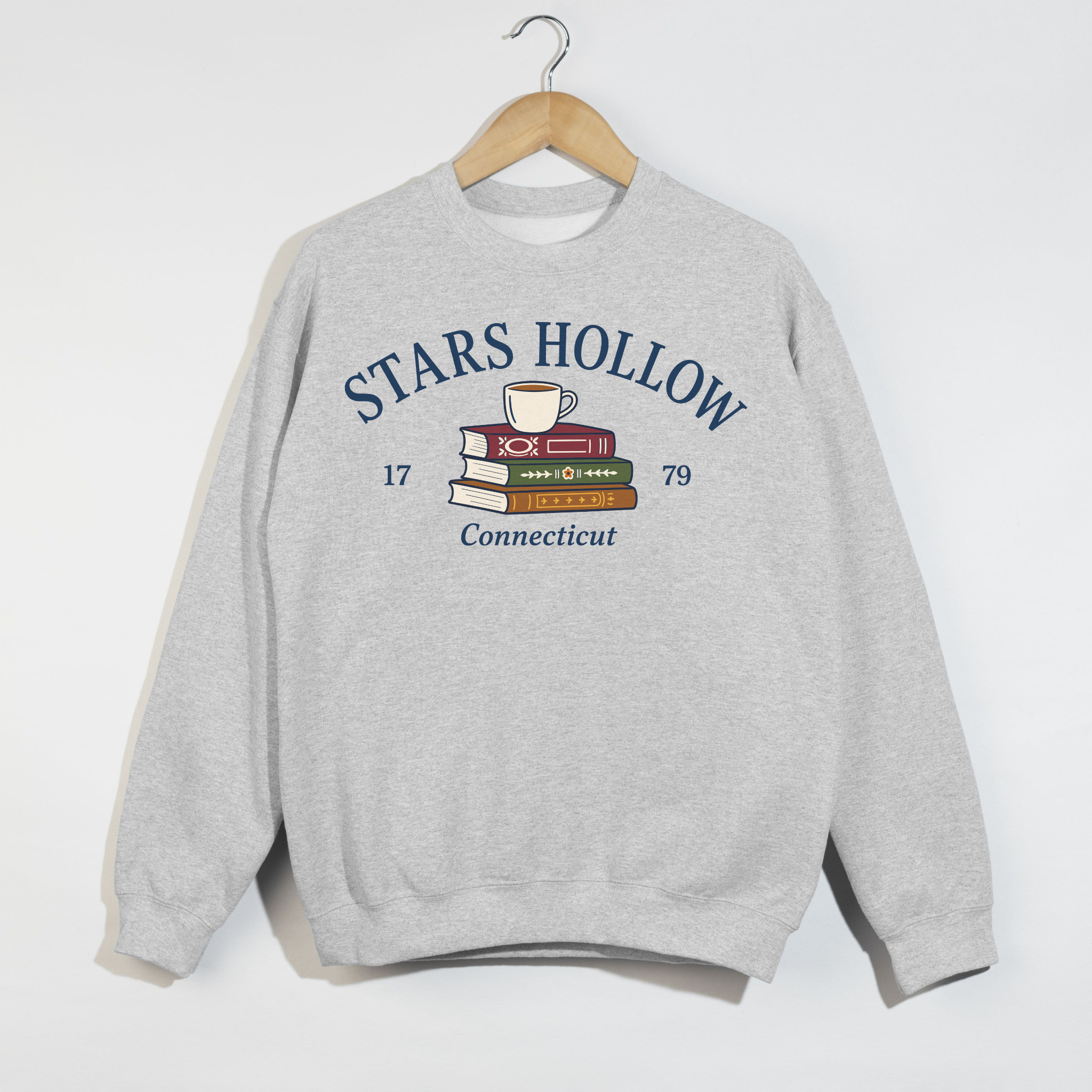 Stars Hollow Connecticut Book Lover Crewneck Sweatshirt