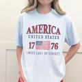 America 1776 Graphic Tee – Patriotic USA Shirt