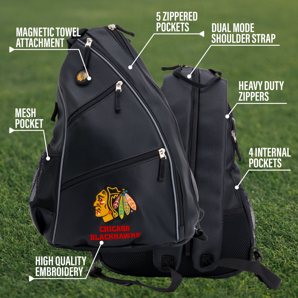 Chicago Blackhawks PU Leather Backpack