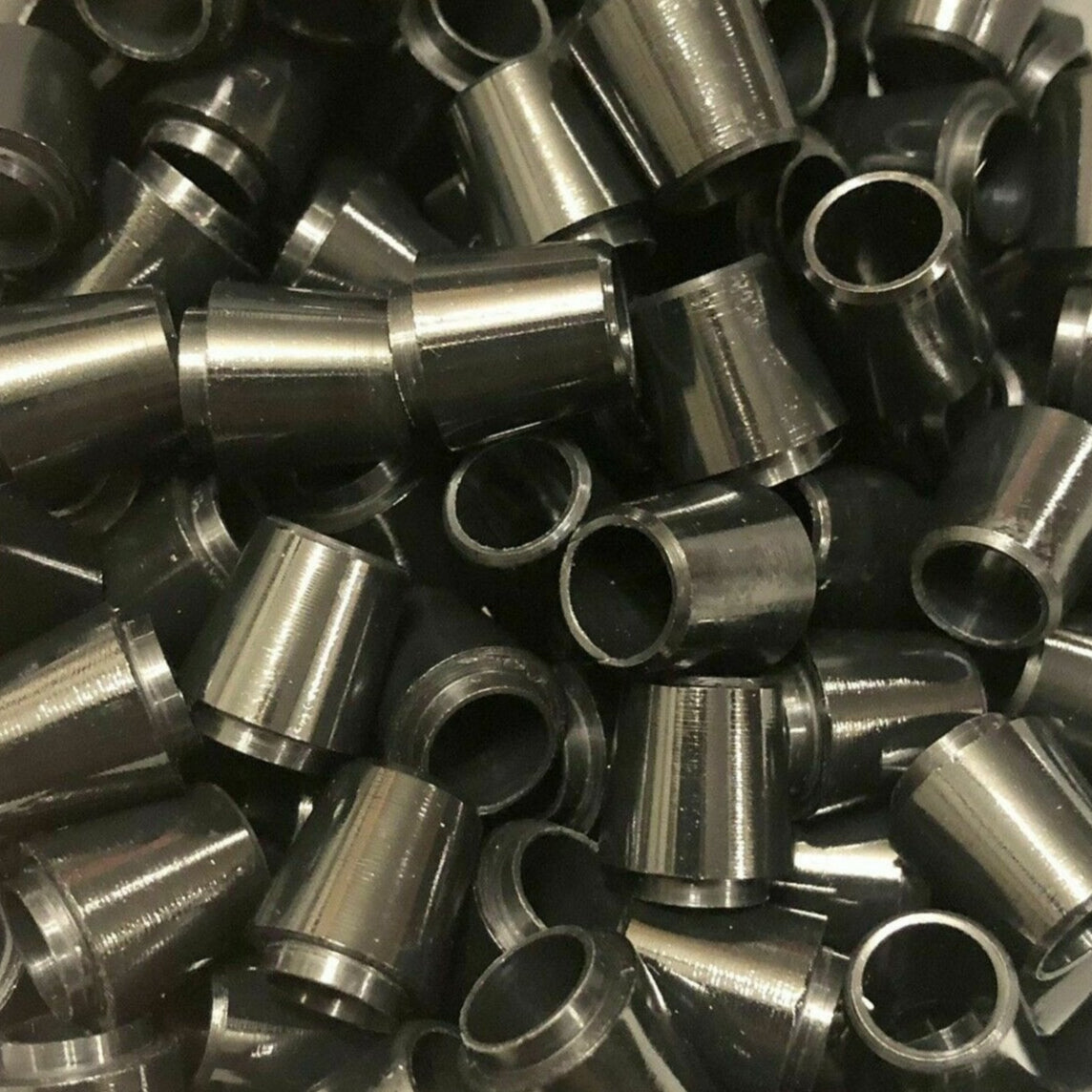 1/2" Wood Ferrules - Collared Solid Black