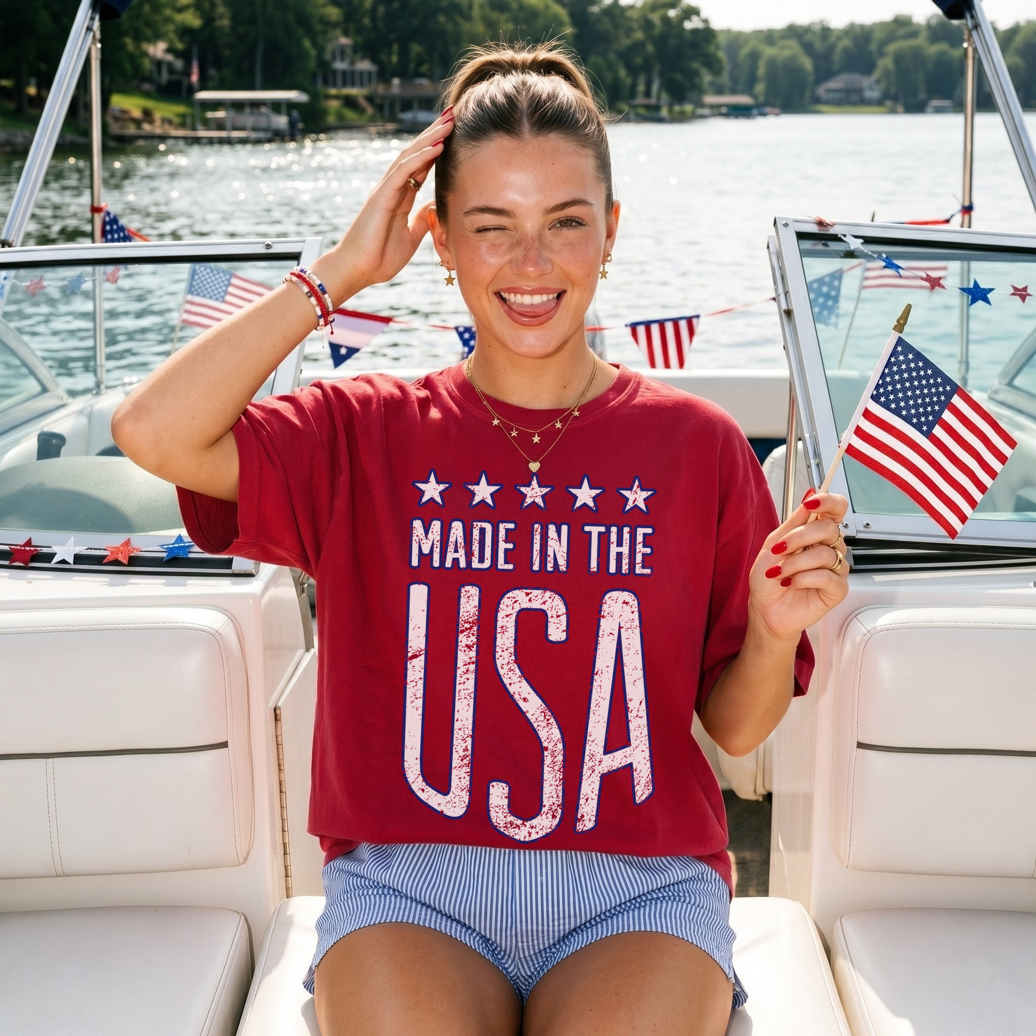 Made in the USA Graphic Tee – Patriotic