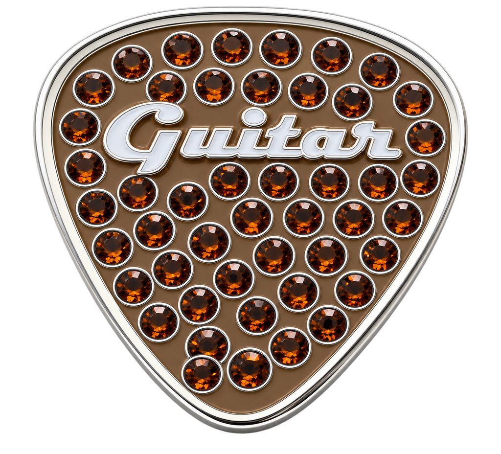 Guitar Pick Crystal Ball Marker & Hat Clip by ReadyGOLF