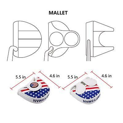 Happy Place Embroidered Putter Cover - Mallet V2