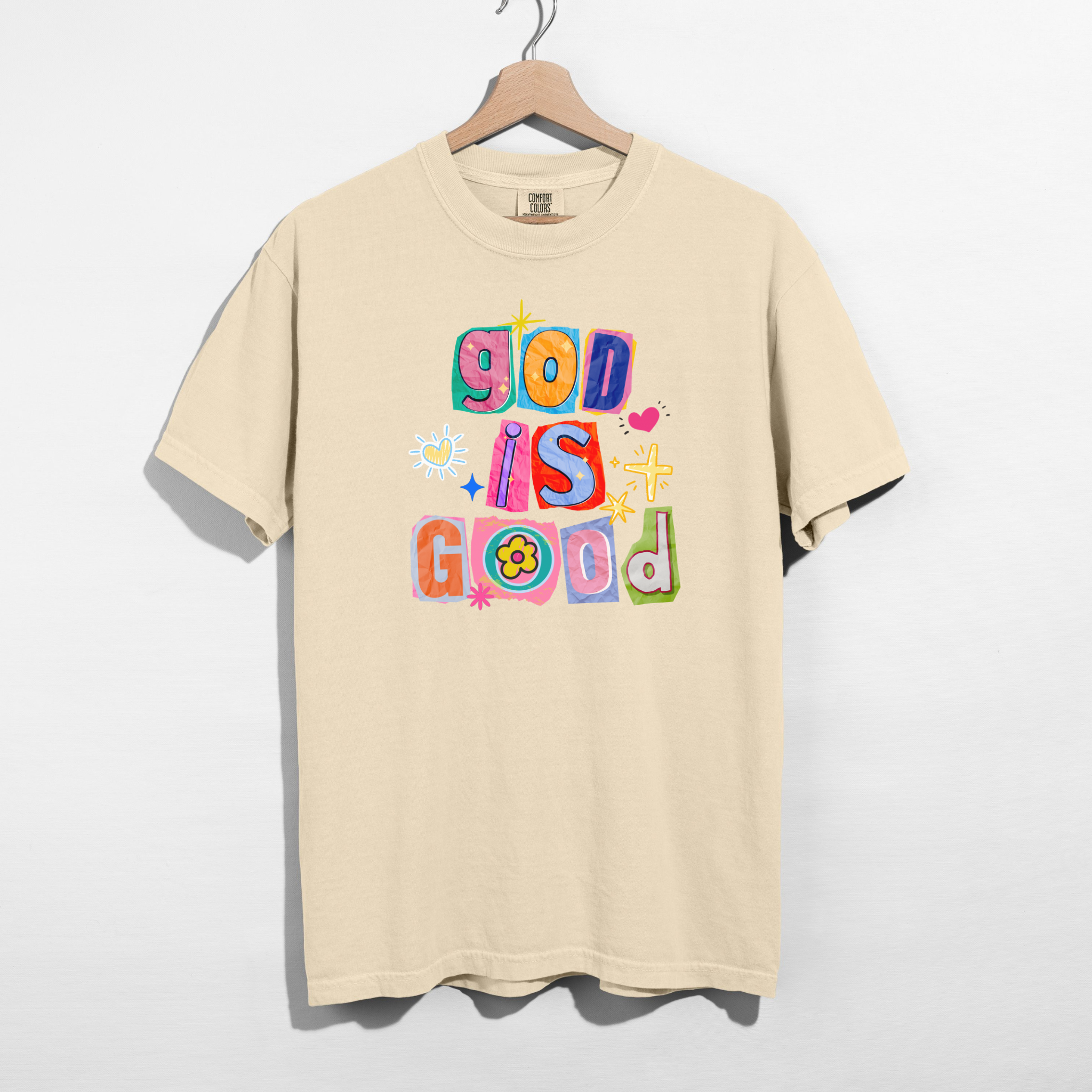 God Is Good Colorful Graphic Tee | Faith-Inspired Christian T-Shirt