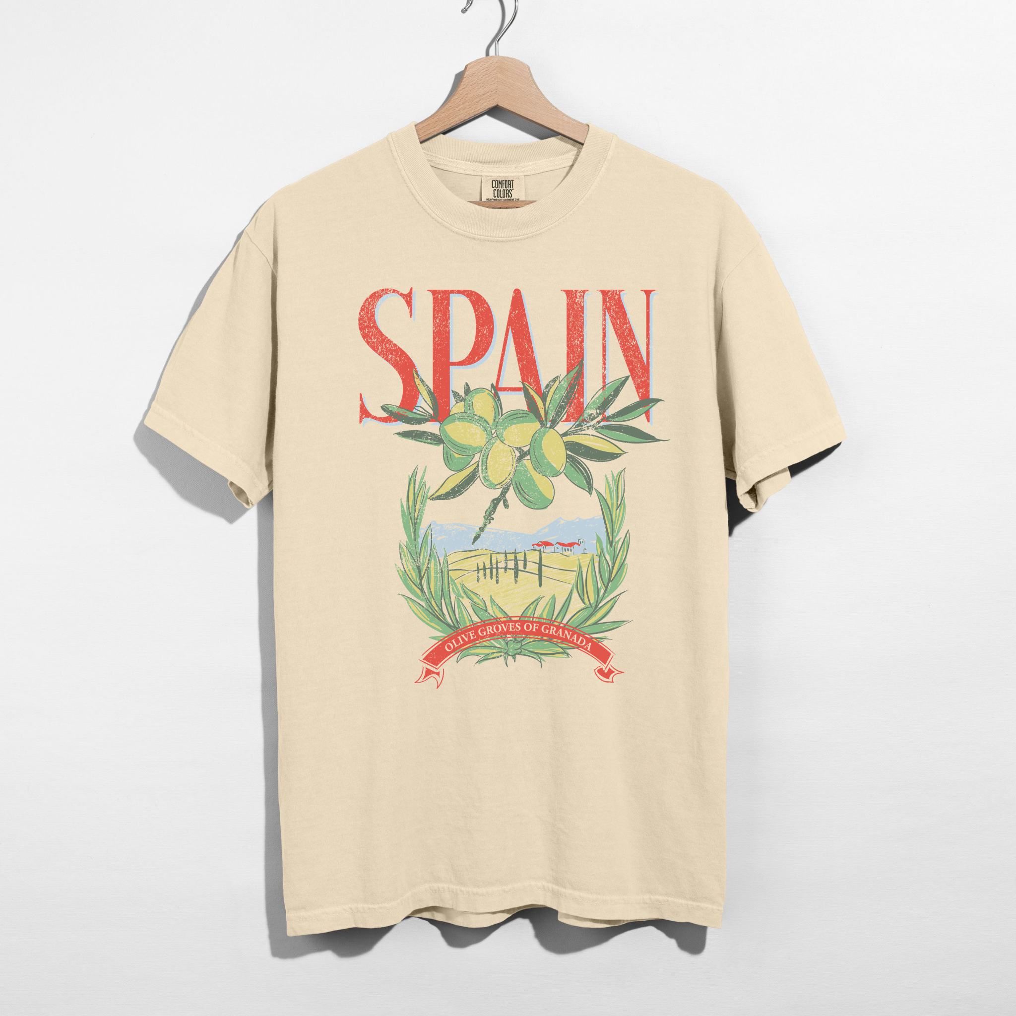 Spain Graphic Tee – Olive Grove Shirt