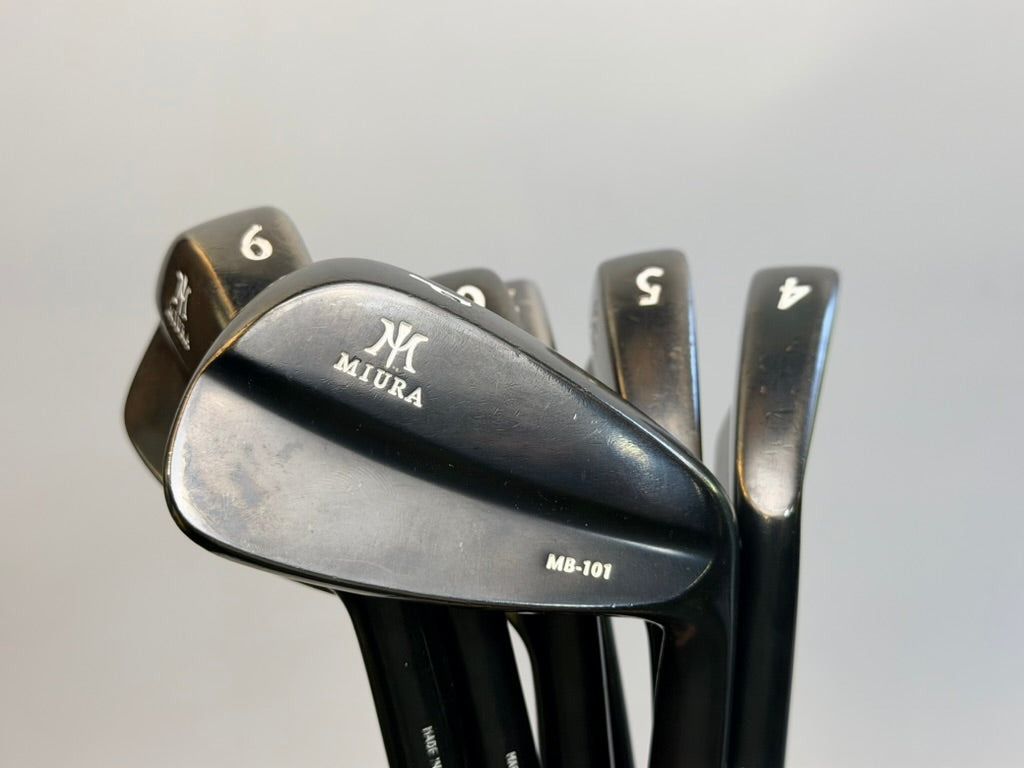 Miura MB-101 Black 4-PW Iron Set Fujikura Axiom 75R Regular Graphite Used