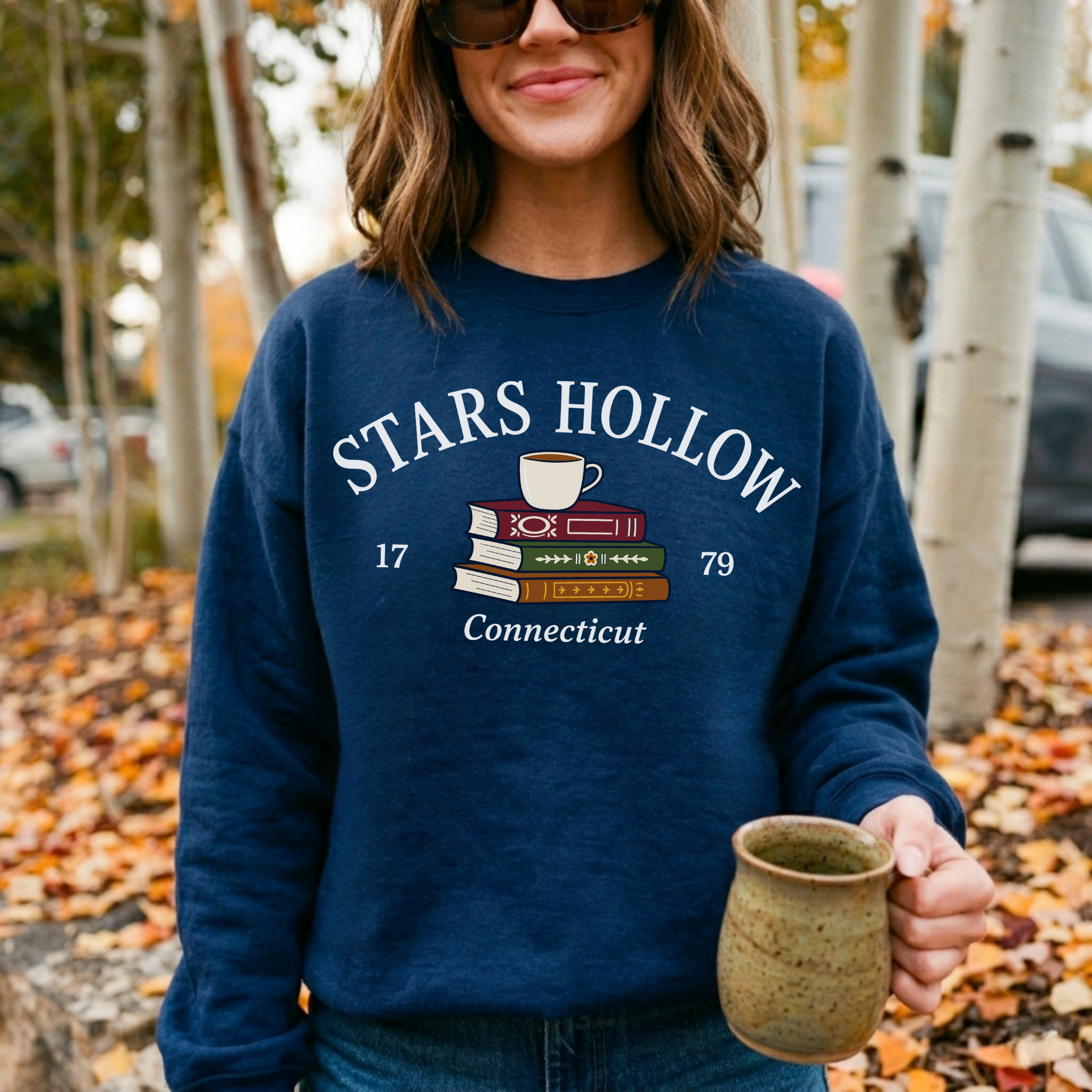 Stars Hollow Connecticut Book Lover Crewneck Sweatshirt