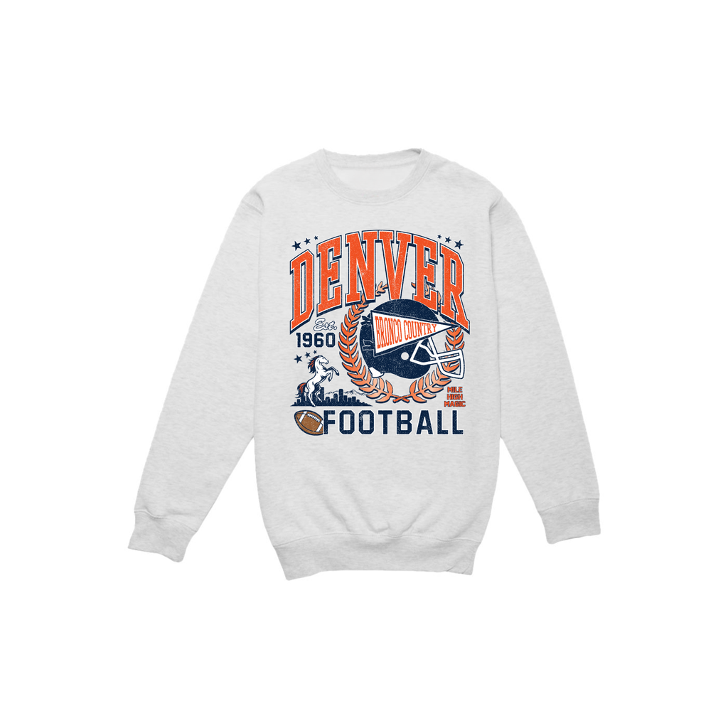 Denver Football Vintage Graphic Crewneck Sweatshirt | Retro Game Day Sweatshirt