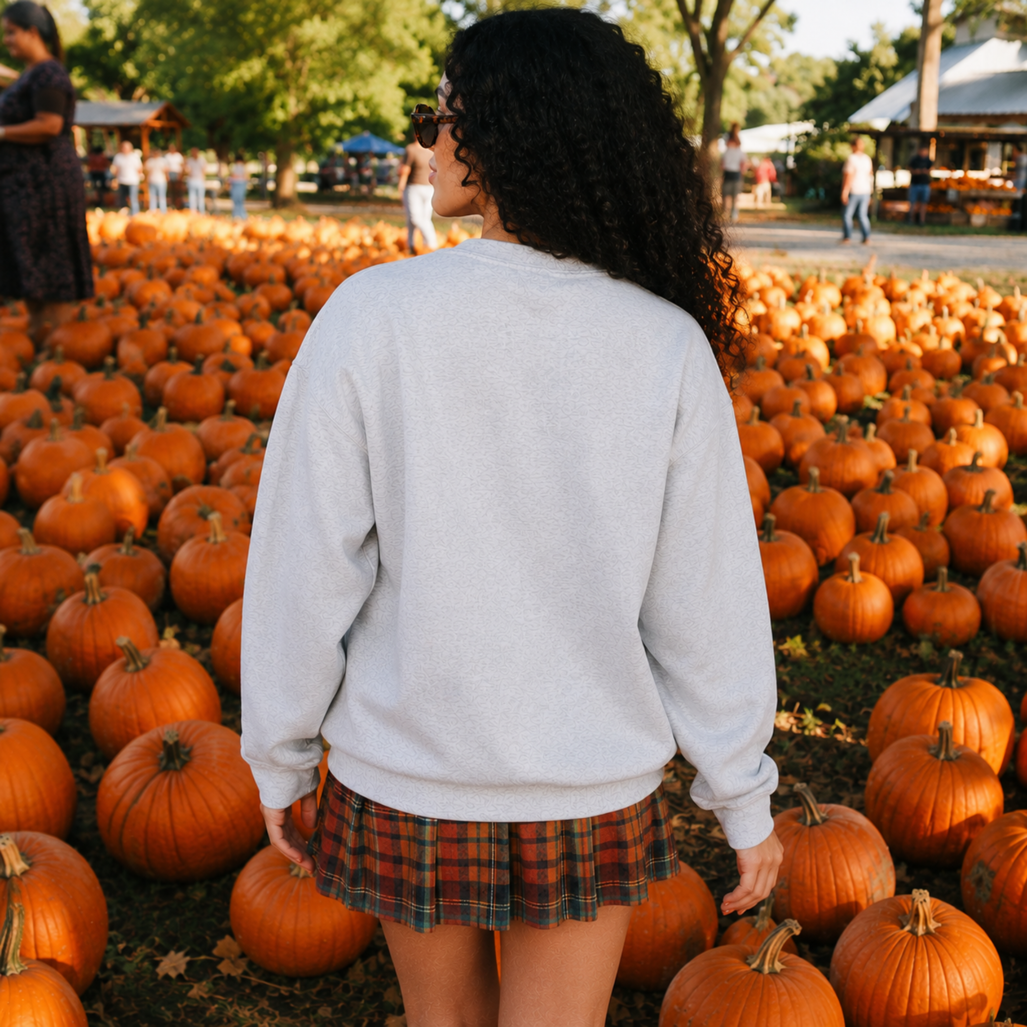 Vintage Jack O'Lantern Pumpkin Crewneck Sweatshirt