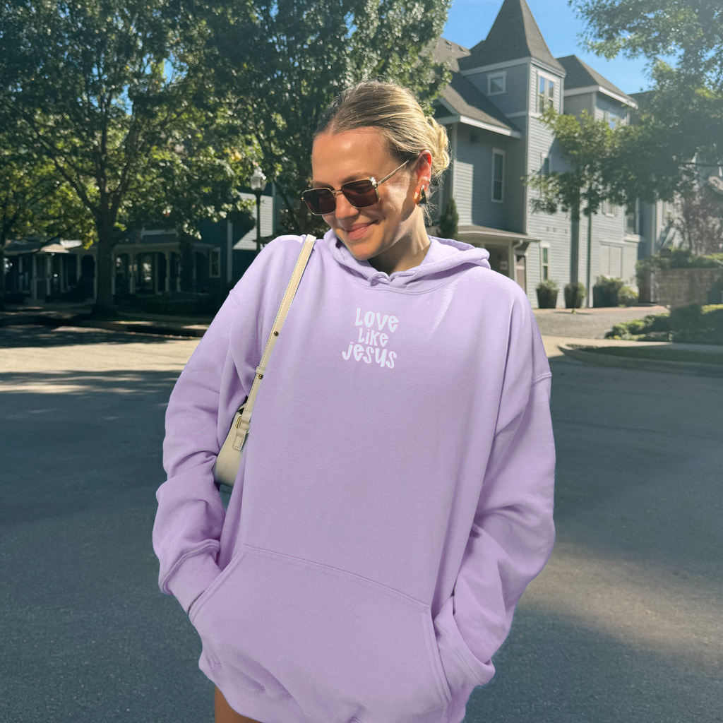 Love Like Jesus Hoodie – Christian Faith Hoodie with Front & Back Print
