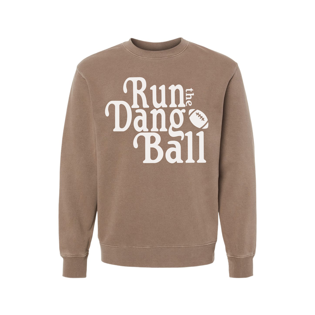 Run the Dang Ball Football Sweatshirt | Vintage Game Day Crewneck