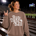 Run the Dang Ball Football Sweatshirt | Vintage Game Day Crewneck